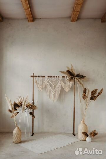 Арка в стиле бохо, макраме