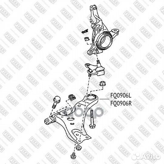 Рычаг lexus RX 10- нижн.лев. FQ0906L fixar