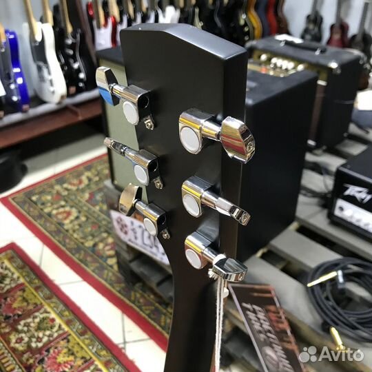 Акустическая гитара Cort AF510 Concert Black Satin