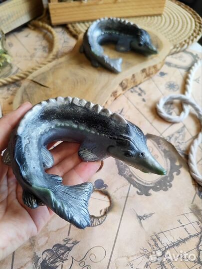 Осетр из мыла подарок который удивляет