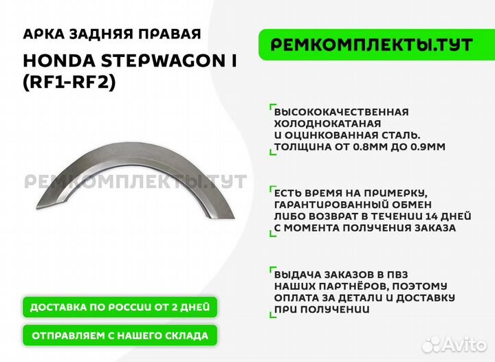 Арка задняя правая Honda Stepwagon I (RF1-RF2)