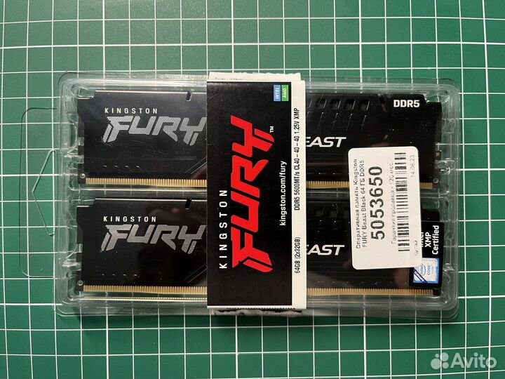 DDR5 Kingston fury Beast Black 64gb 5600 (2x32)