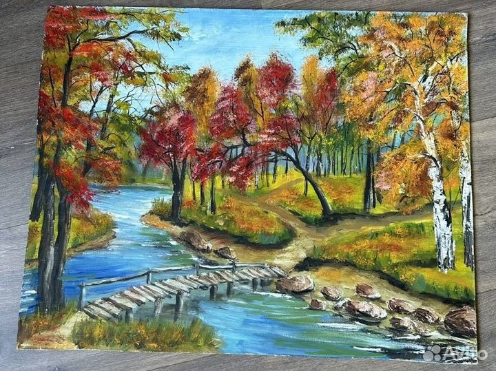 Картина маслом на холсте париж городские пейзажи