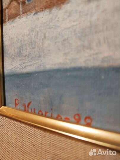 Картина Зима, холст/масло