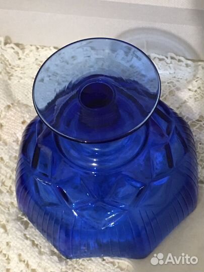 Конфетница цветное стекло СССР