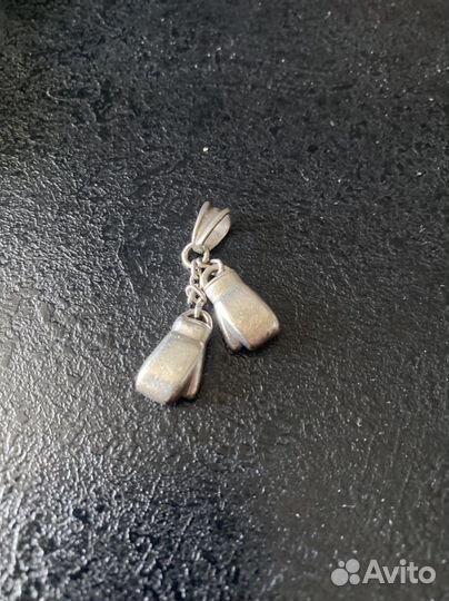 Подвеска серебро боксерские перчатки