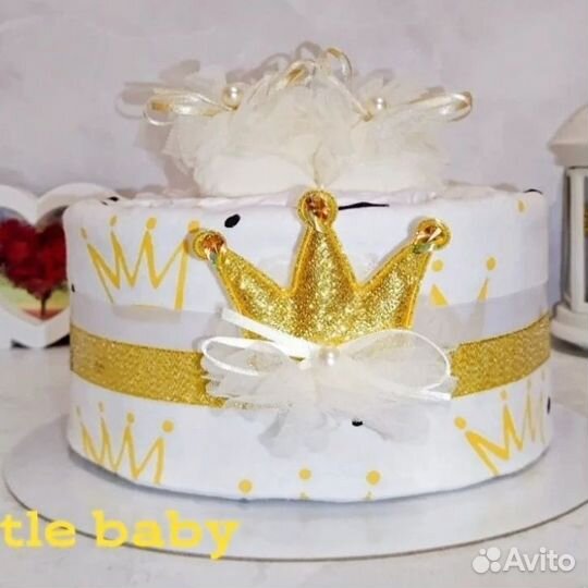 Торт из памперсов подгузников