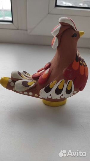 Торжокская глиняная свистулька