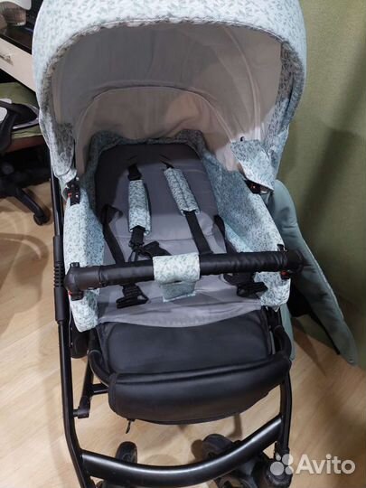 Коляска 2в 1 indigo mio цвет шалфей