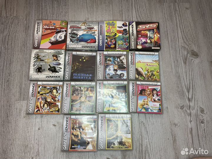 Картриджи на game boy advance