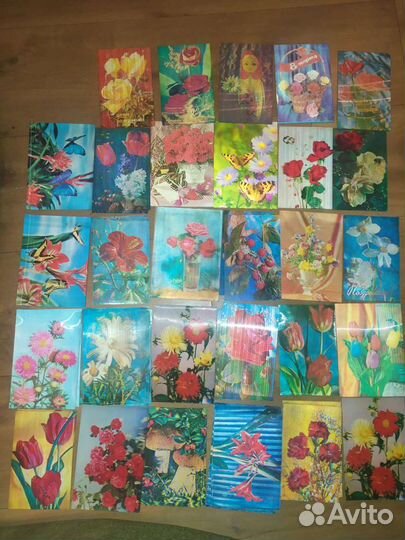 Объёмные календари и открытки винтаж