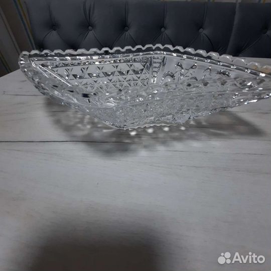 Ваза хрустальная для фруктов и конфет