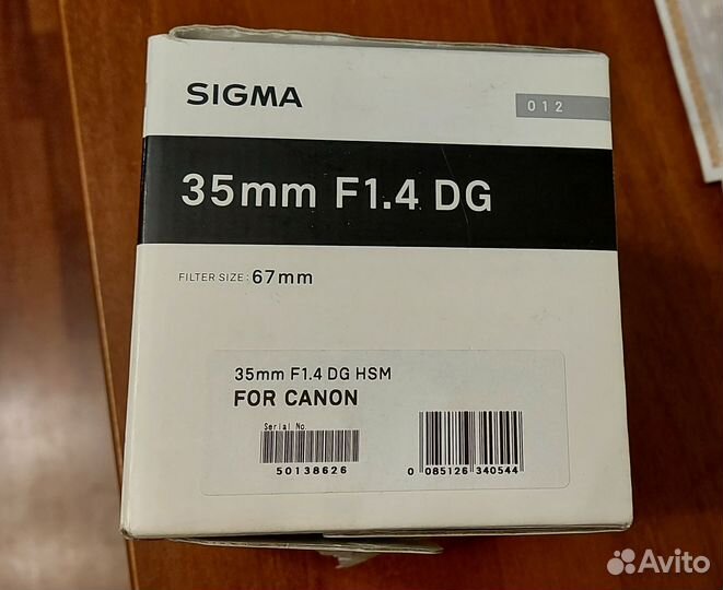Sigma 35mm 1.4 art canon