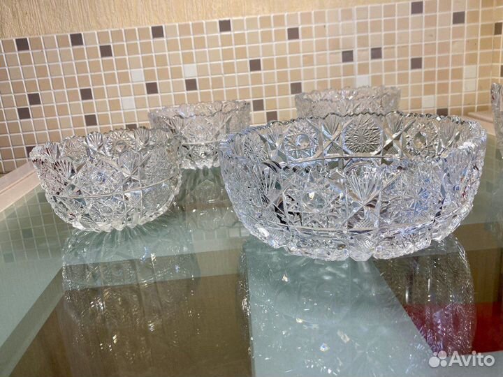 Салатник хрустальные производства СССР