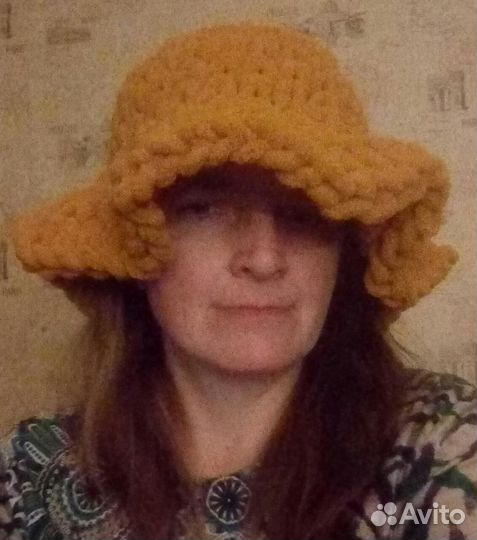 Шляпа женская вязаная