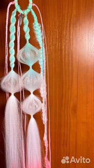 Резинка канекалон Локоны единорога хвост