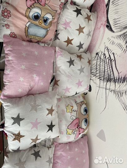 Бортики в кроватку детскую новые