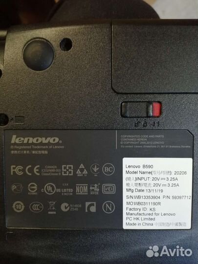 Ноутбук Lenovo B590