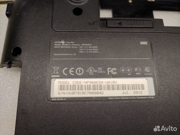 Поддон Samsung np3005x