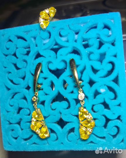 Серьги и кольцо серебро 925