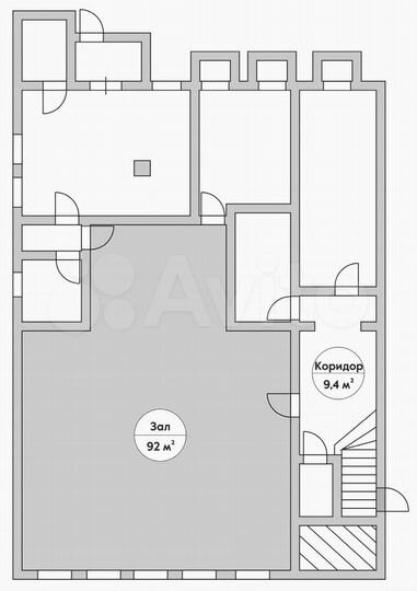 Общепит, Цоколь, 182.1 м²