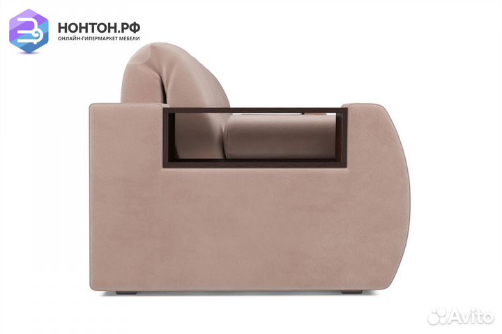 Диван аккордеон Барон №3 микровельвет бежевый