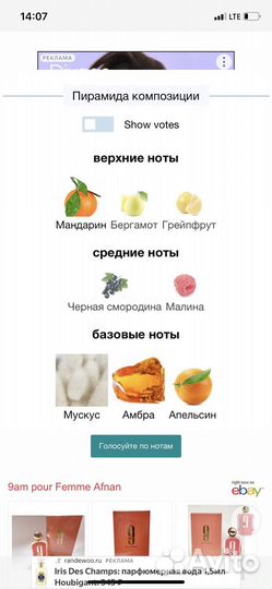 Парфюмерная вода