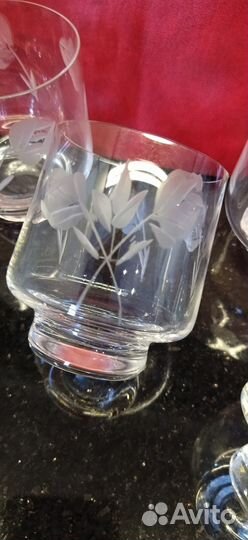 Большие стопки роза 150 мл 4 шт одним лотом. сте