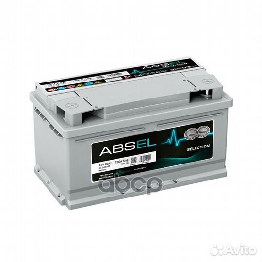 Аккумулятор absel selection 12V 80Ah 740A (315x