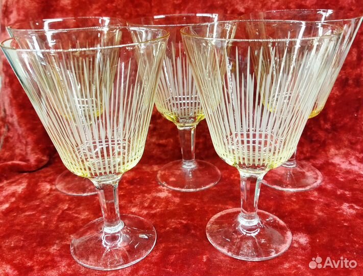 Фужеры старинные 5 шт. из СССР