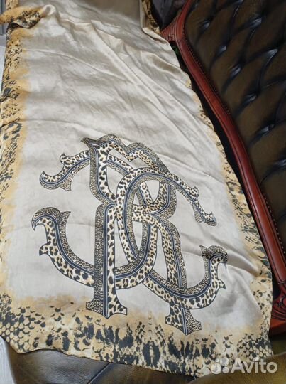 Палантин roberto cavalli шелковый италия