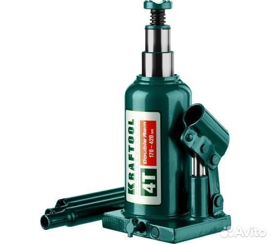 Домкрат двухштоковый Kraftool 4т 170-420мм