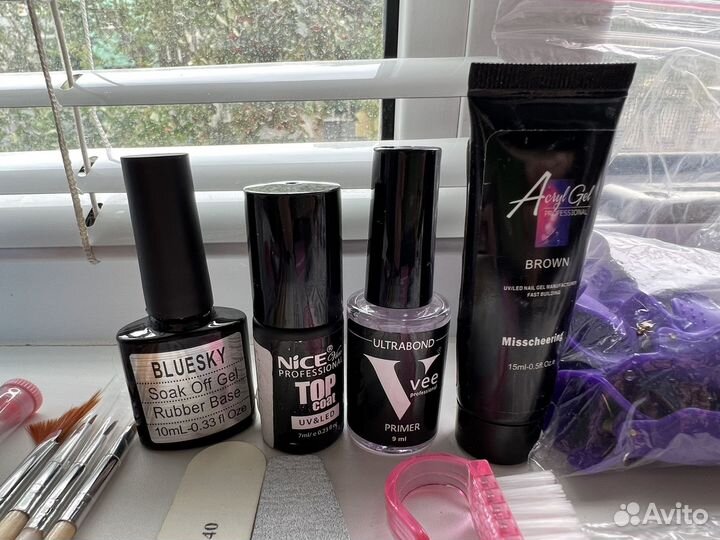 Набор для маникюра с лампой