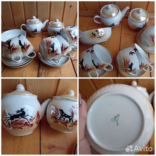 Чайные и кофейные сервизы, наборы тарелок и стопок
