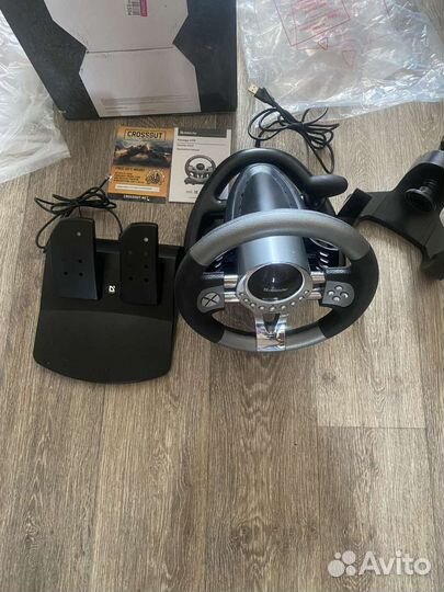 Игровой руль с педалями для пк