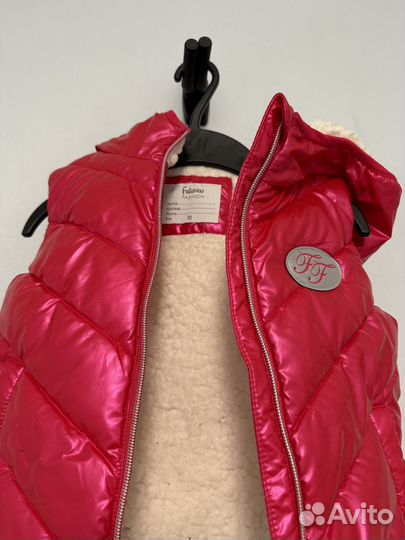 Жилет с мехом рост 92