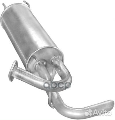 Глушитель задняя часть 15108 Polmostrow