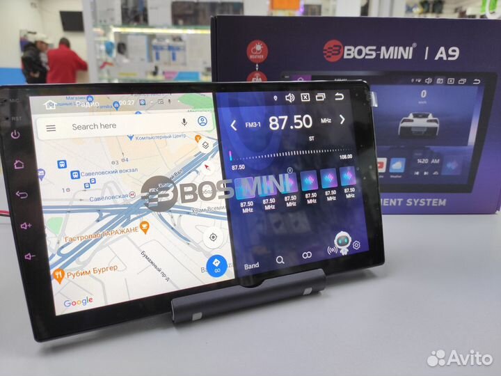 Магнитола Bos Mini A9, 4/64Gb, 4G сим карта, DSP