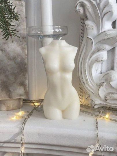 Свечи ручной работы из кокосового воска