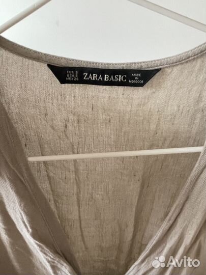 Платье Zara S льняное