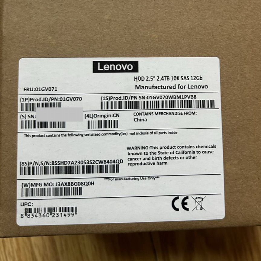 [01GV071] Жесткий Диск Lenovo 2.4tb 01gv070 01gv071