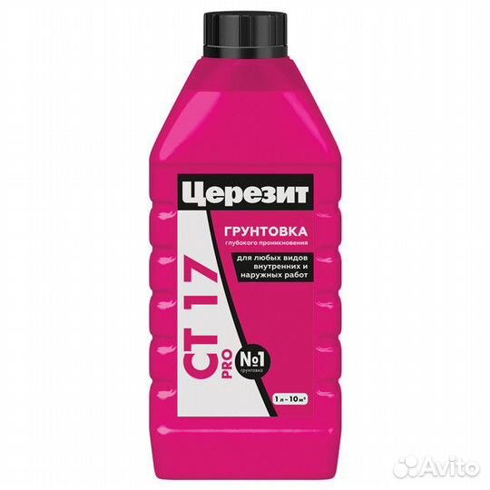 Грунт акриловый ceresit CT17 Pro универсальный 1л