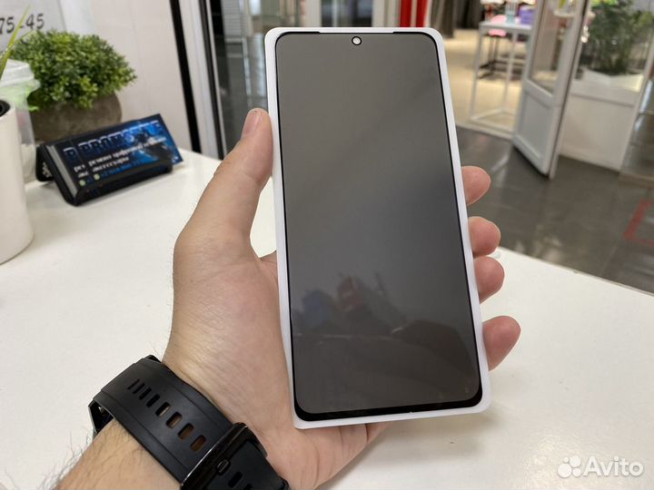 Защитное стекло Антишпион Poco X3/A72/10X Lite