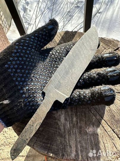 Клинок / Клинок для ножа Дамасская сталь