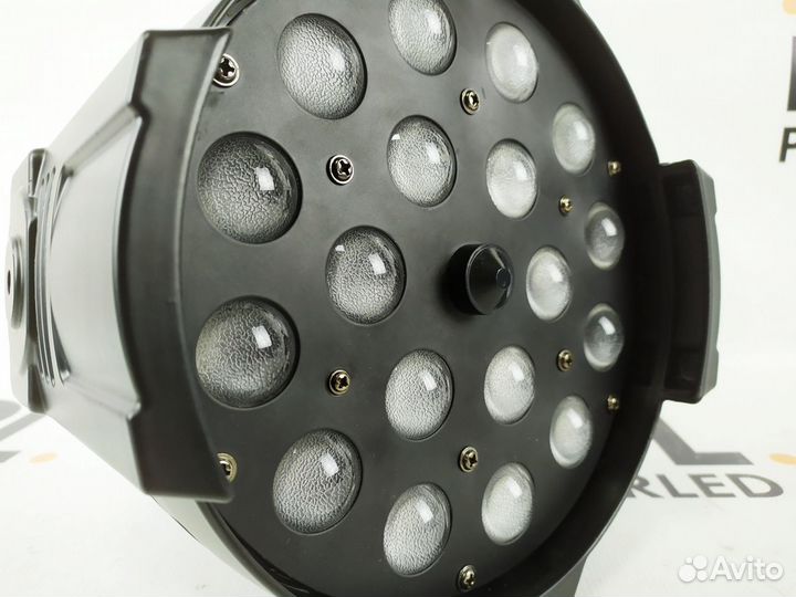 Led Par zoom 18x18W rgbwa+UV 6in1