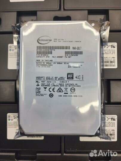 Hgst (Hitachi) HUH728080AL5204 8Tb SAS HDD