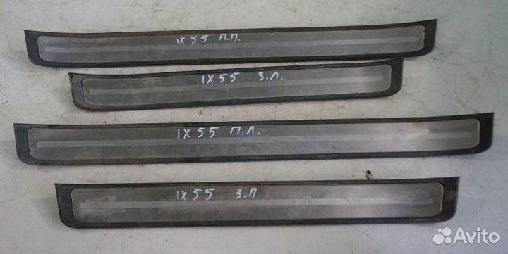 Накладки внутр порога 4 шт. Hyundai ix 55