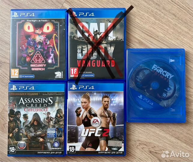 Диски игры для ps4