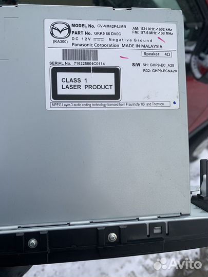 Магнитола штатная mazda CX5