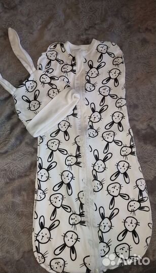 Кокон детский с шапочкой. Рост 65 см